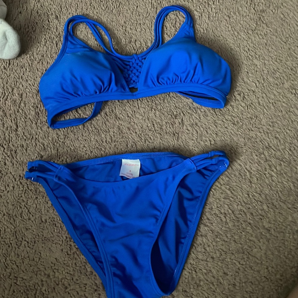 Royal blue xhilaration bikini. M top/s bottoms